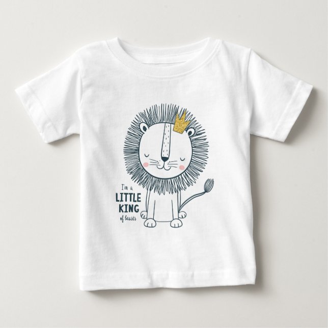 Ich bin ein kleiner König Baby T-shirt (Vorderseite)