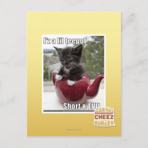 Ich bin ein kleiner Teepot Postkarte