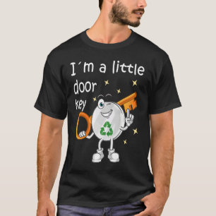 Ich bin ein kleiner Türschlüssel Recycling-Ozean-F T-Shirt