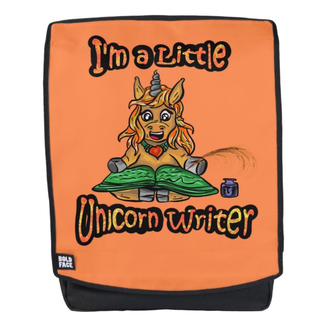 Ich bin ein kleines Einhorn-Writer-Back-Pack Rucksack (Vorderseite)