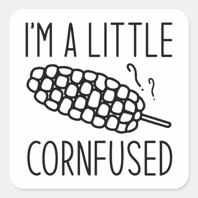 Ich bin ein kleines Geschwätz Quadratischer Aufkleber (Vorderseite)