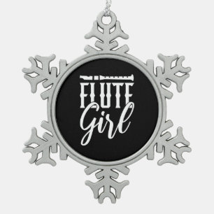 Ich bin ein kleines Mädchen Schneeflocken Zinn-Ornament