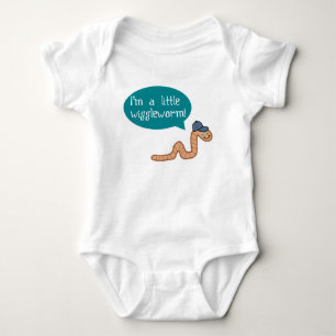 Ich bin ein kleines Wiggle Worm Baby Shirt