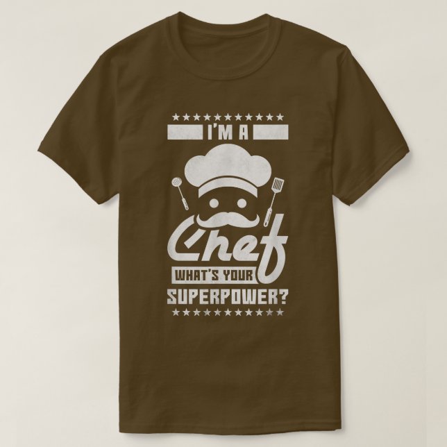 Ich bin ein Koch, der deine Superkraft, dein Koche T-Shirt (Design vorne)