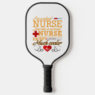 Ich bin ein Krankenpfleger im Shirt Pickleball Schläger