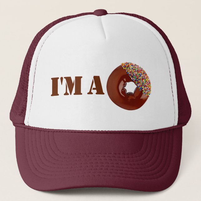 Ich bin ein Krapfen 2 Truckerkappe (Vorderseite)