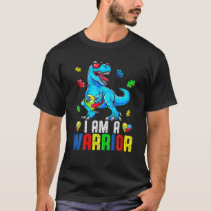 Ich bin ein Krieger Autismus Familie Dinosaurier A T-Shirt