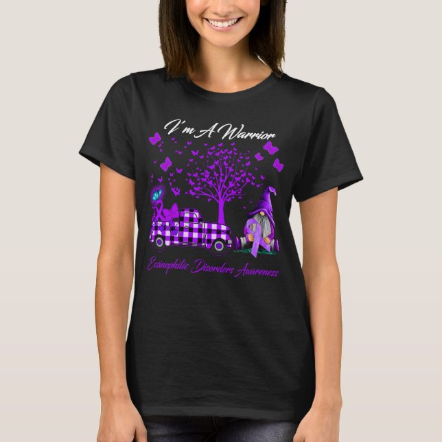 Ich bin ein Krieger-Eosinophile Erkrankungen Bewus T-Shirt (Vorderseite)