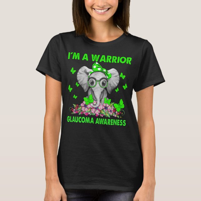 Ich bin ein Krieger GLAUCOMA AWARENESS T-Shirt (Vorderseite)