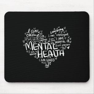 Ich bin ein Krieger Herz Mental Health Awareness G Mousepad