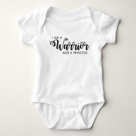 Ich bin ein Krieger und kein Princess Baby Shirt