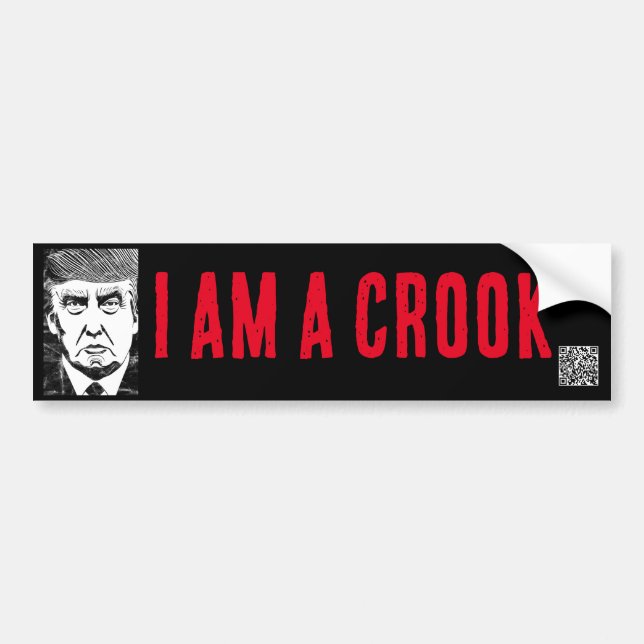 Ich bin ein KROOK, Trump-Autoaufkleber Autoaufkleber (Vorne)