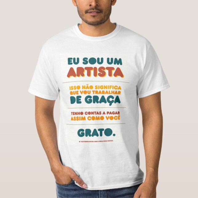 Ich bin ein KÜNSTLER T-Shirt (Vorderseite)