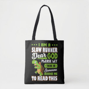 Ich bin ein Langläufer Turtle Funny Marathon Laufe Tasche
