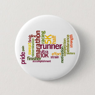 Ich bin ein Läufer-Wörter Button