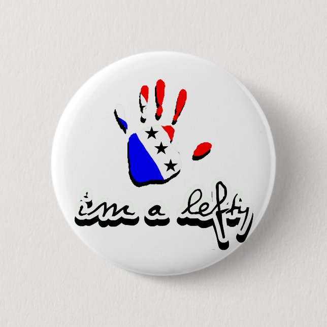 Ich bin ein Lefty. Button (Vorderseite)