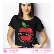 Ich bin ein Lehrer, ich weiß Dinge Apple Illustrat