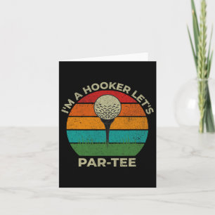 Ich bin ein Let's Par Tee Lustiger Golf-Vater Vate Karte