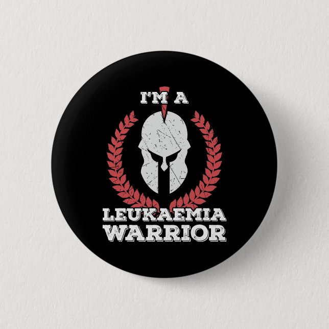 Ich bin ein Leukämie-Krieger Leukämie-Bewusstsein Button (Vorderseite)