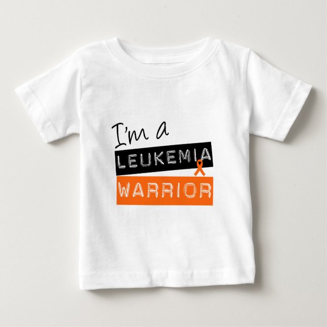 Ich bin ein Leukämie KRIEGER v2 Baby T-shirt (Vorderseite)
