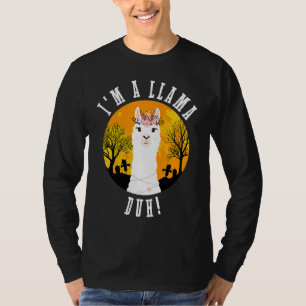 Ich bin ein Llama Duh Halloween Easy Llama-Kostüm T-Shirt