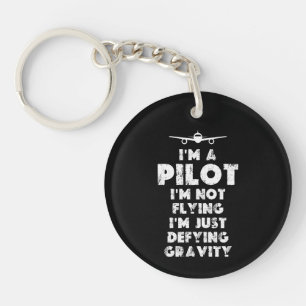 Ich bin ein lustiger Pilot Schlüsselanhänger