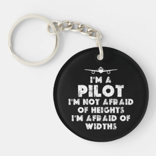 Ich bin ein lustiger Pilot Schlüsselanhänger