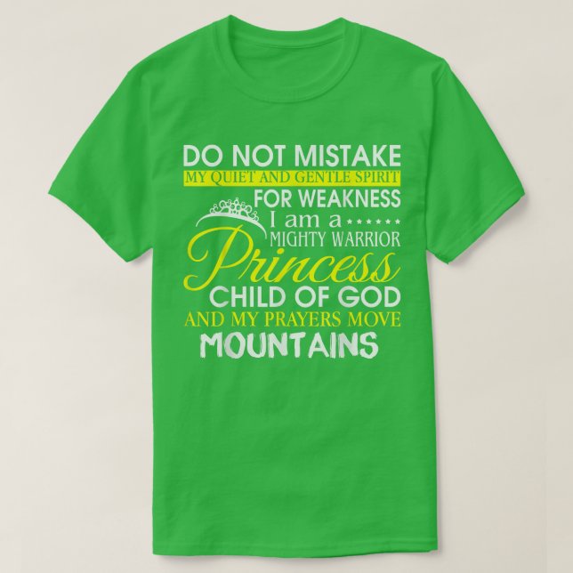 Ich bin ein mächtiges, kriegerisches, fürstliches  T-Shirt (Design vorne)
