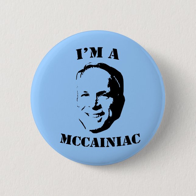 Ich bin ein McCainiac Button (Vorderseite)