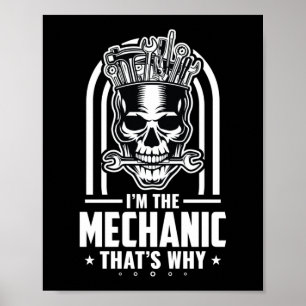 Ich bin ein mechanischer Dieselmotor für Luftfahrz Poster