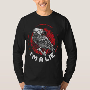 Ich bin ein Mensch, der Fake-Joke-Vögel spionieren T-Shirt