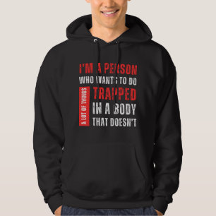 Ich bin ein Mensch, der Will, viel lustig zu mache Hoodie
