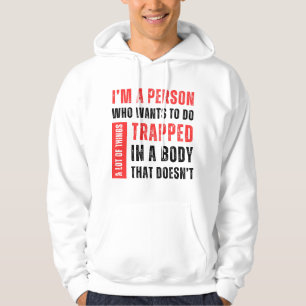 Ich bin ein Mensch, der Will, viel lustig zu mache Hoodie