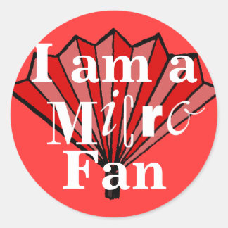 Ich bin ein Micro-Fan-Sticker Runder Aufkleber