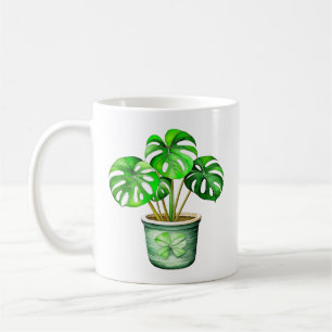 Ich bin ein Monstera ohne meinen Kaffee   Funny Pf Kaffeetasse