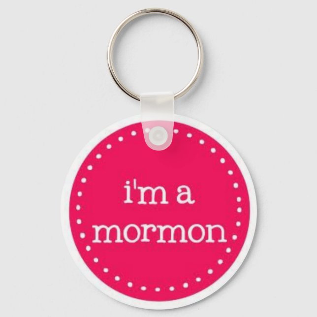 Ich bin ein Mormon Schlüsselanhänger (Vorderseite)