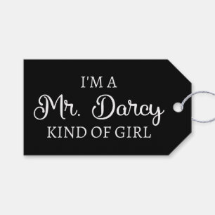 Ich bin ein Mr. Darcy Art Mädchen I Geschenkanhänger
