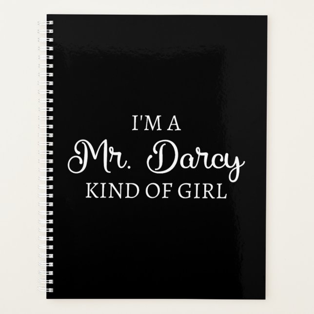 Ich bin ein Mr. Darcy Art Mädchen I Planer (Vorderseite)