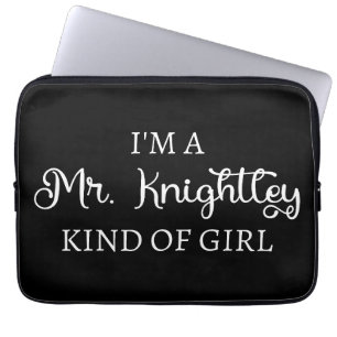 Ich bin ein Mr. Knightley-Typ Mädchen I Laptopschutzhülle