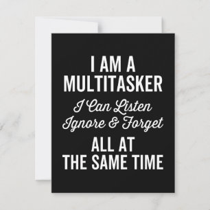 Ich bin ein Multitasker, den ich ignorieren und Al Save The Date