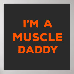 Ich bin ein Muskel Daddy Sleeveless Shirt Throw Ki Poster