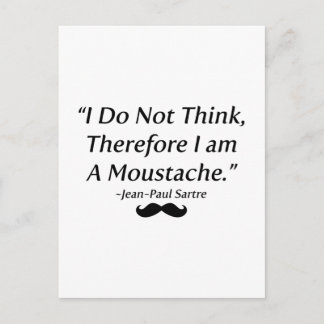 Ich bin ein Mustache Postkarte