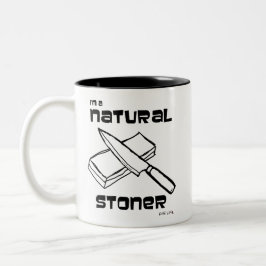Ich bin ein Naturstein Zweifarbige Tasse