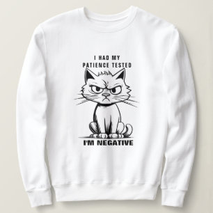 Ich bin ein Negativ-Shirt, Funny Cat Meme Sweatshirt