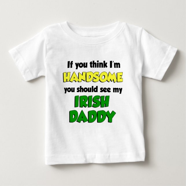 Ich bin ein netter irischer Daddy Baby T-shirt (Vorderseite)