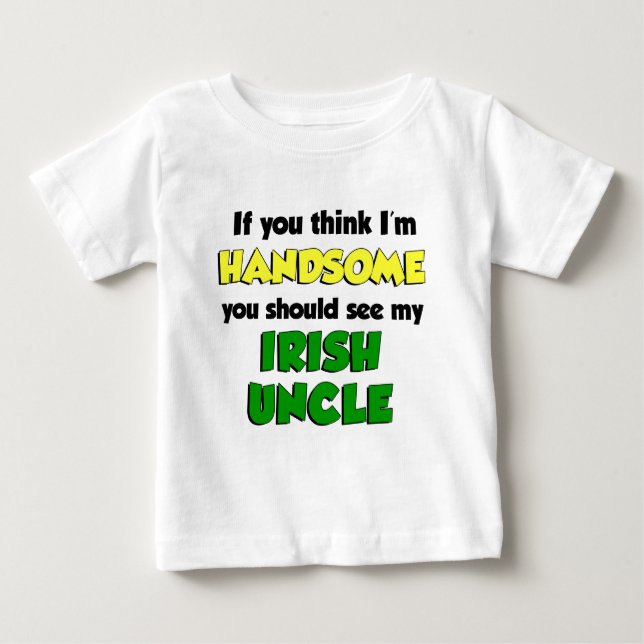 Ich bin ein netter irischer Onkel Baby T-shirt (Vorderseite)