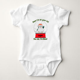 Ich bin ein neues Weihnachtsfest, das an meine Wün Baby Strampler