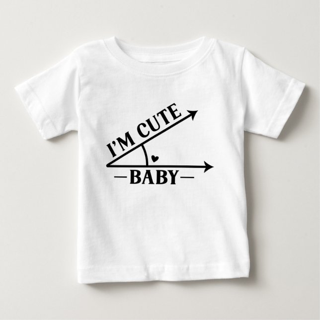 Ich bin ein Niedlicher Baby Funny Baby T - Shirt (Vorderseite)