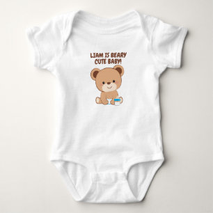 Ich bin ein niedlicher Babybodyanzug mit niedliche Baby Strampler