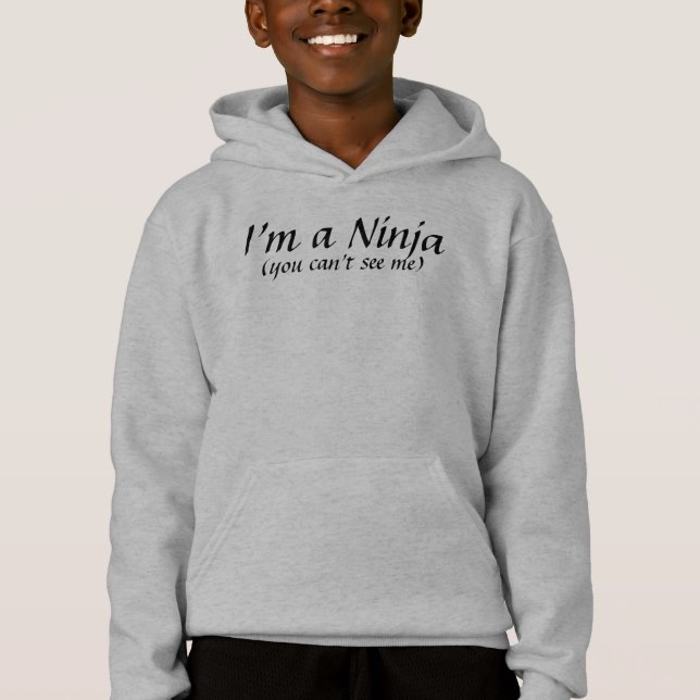 Ich bin ein Ninja Hoodie (Vorderseite)